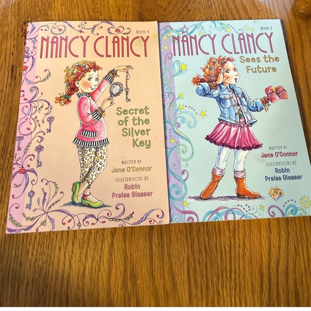 Nancy Clancy Chapter Books 3 & 4 Jane O'Connor Sees Future Secret Silver Key Lot